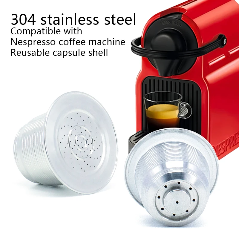Suitable for Nespresso reusable stainless steel filled capsule coffee filter empty coffee pods