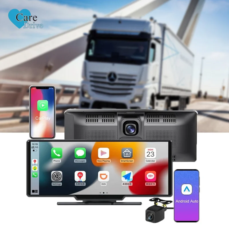 CareDrive Double Din Car Stereo Carplay Android Auto Car Radio Autoradio 9 Inch Hd Touch Screen Bt Usb Fm + External Mic