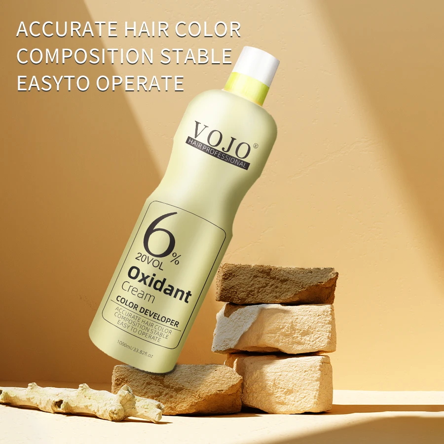 VOJO Wholesale OEM ODM 1000ml Hair Developer 6% 9% 12% Hair Peroxide Cream for Hair Color