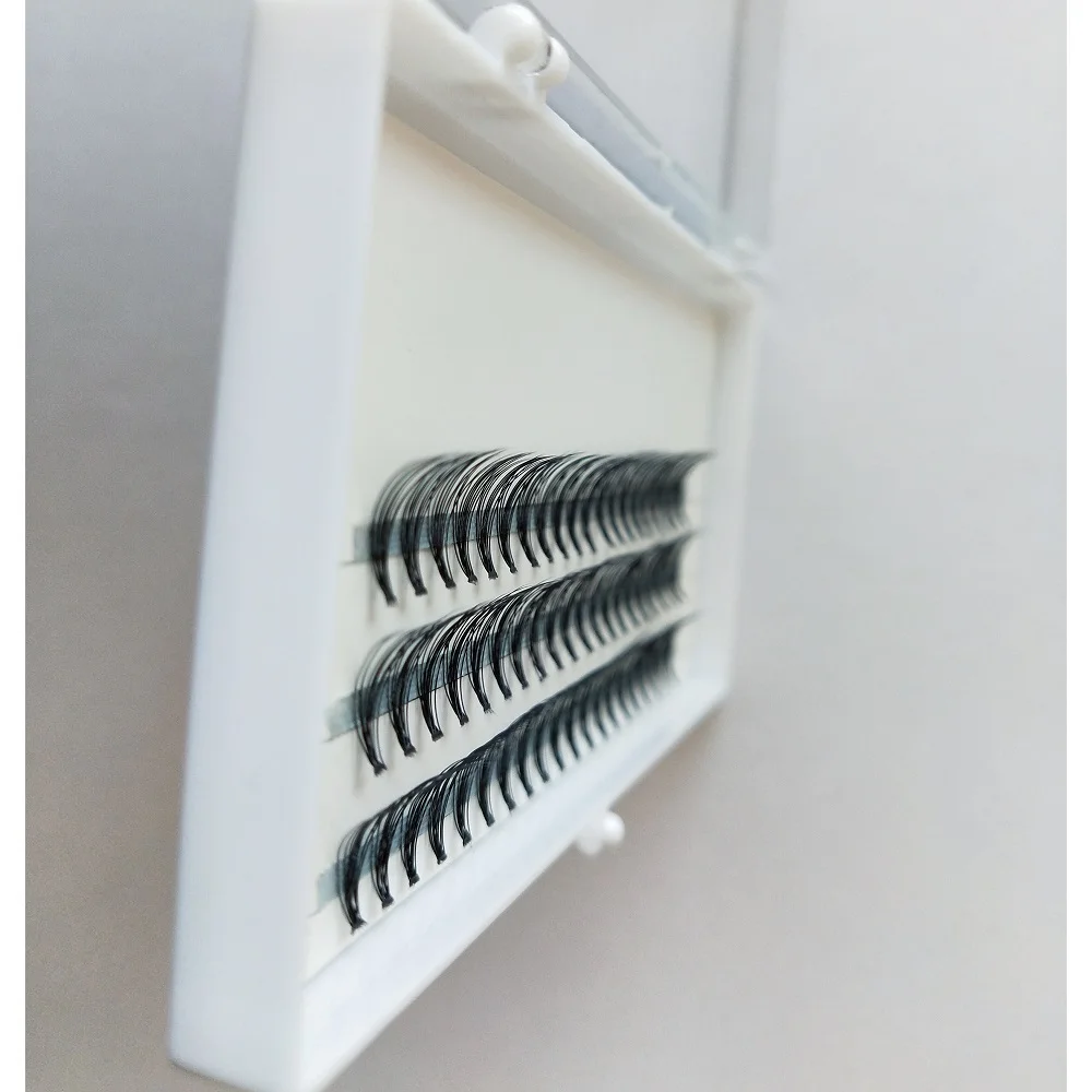 
0.07mm super soft 10D 20D Knot Free flat base Cluster Eyelashes Individual flare Lashes 6mm 8mm 9mm 10mm 11mm 12mm 14mm 