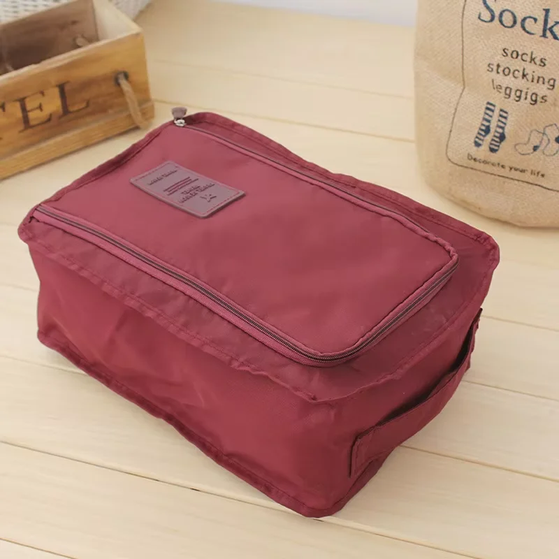 Wholesale organizer shoe set bag blosa para zapatos waterproof zipper portable storage shoe bag for travel