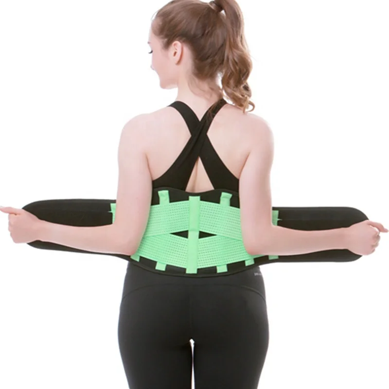 Amazon Hot sell adjustable breathable Sports Weight Loss Exercise Belt waist trimmer corsets with CE