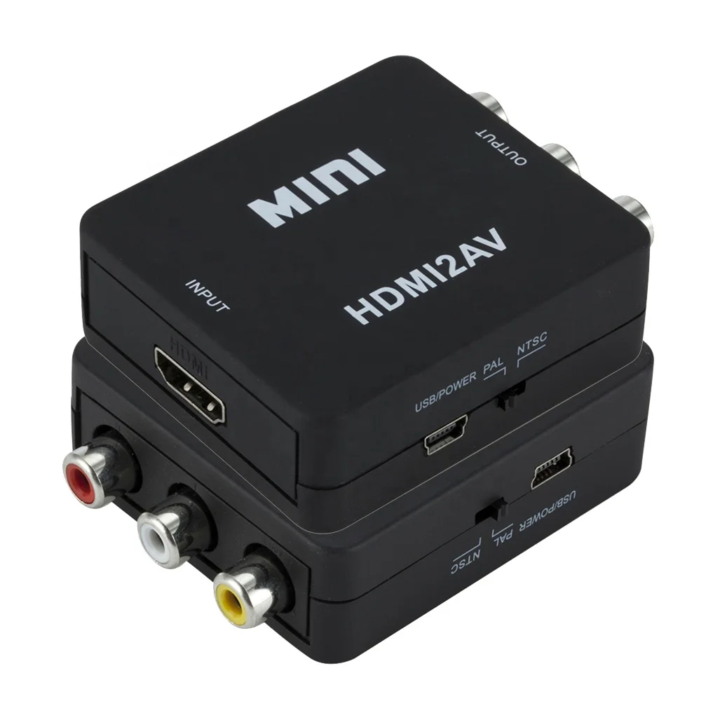 HDMI2AV Converter 1080P 60Hz HDMI To Composite 3 RCA AV Adapter Adaptor Convertor Component