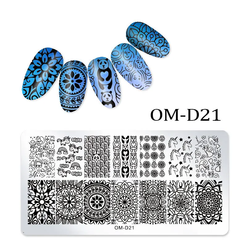 25 Styles Nail Art Stamping Plates For Nail Decoration Wholesale High Quality Nails Stainless Steel Plate 6*12cm