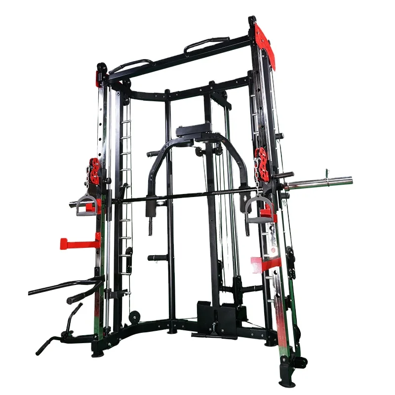 Многофункциональная многофункциональная сборная стойка Smith Machine, набор оборудования для тренировок и фитнеса