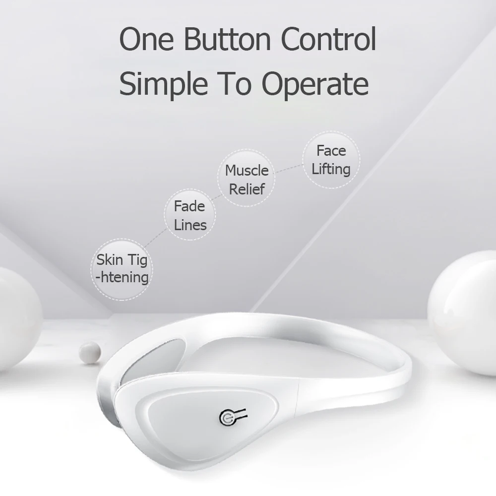 EMS Intelligent V-shaped Face-lifting Reduce Facial Fat household  Massage Firming face Masseter Beauty Equipment