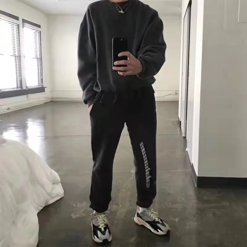 French terry acid washed pullover oversized hoodie embroidered distressed hoodie wholesale acid washed crewneck sweatshirts