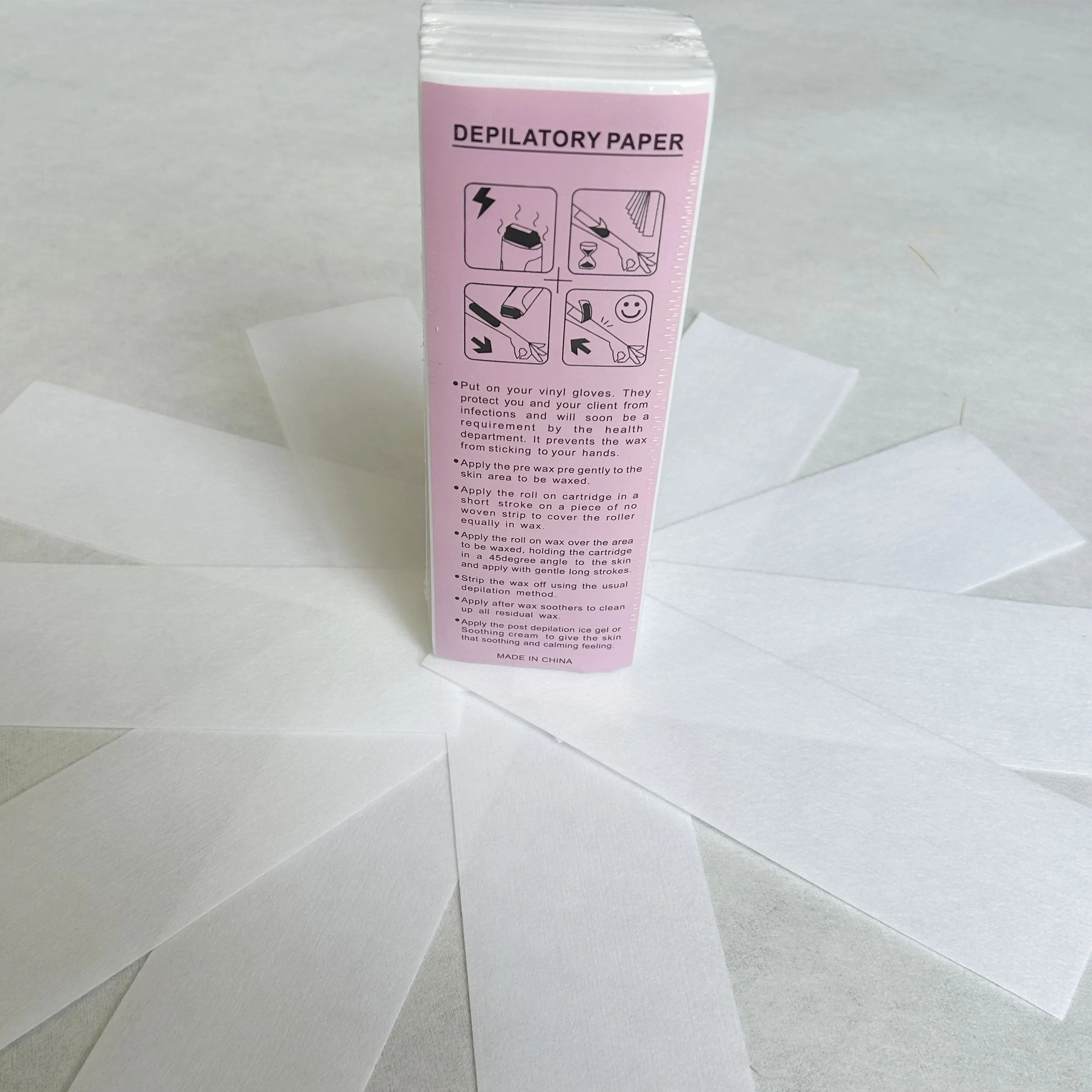 Factory Direct Promotion Disposable Wax Paper for Body and Facial Wax Paper Wholesale Cotton Fiber Paper