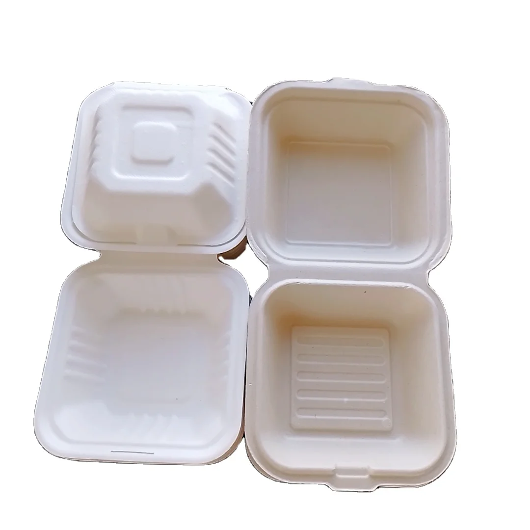 Контейнеры для еды на вынос, сахарный тростник, биоразлагаемый Ланч-бокс