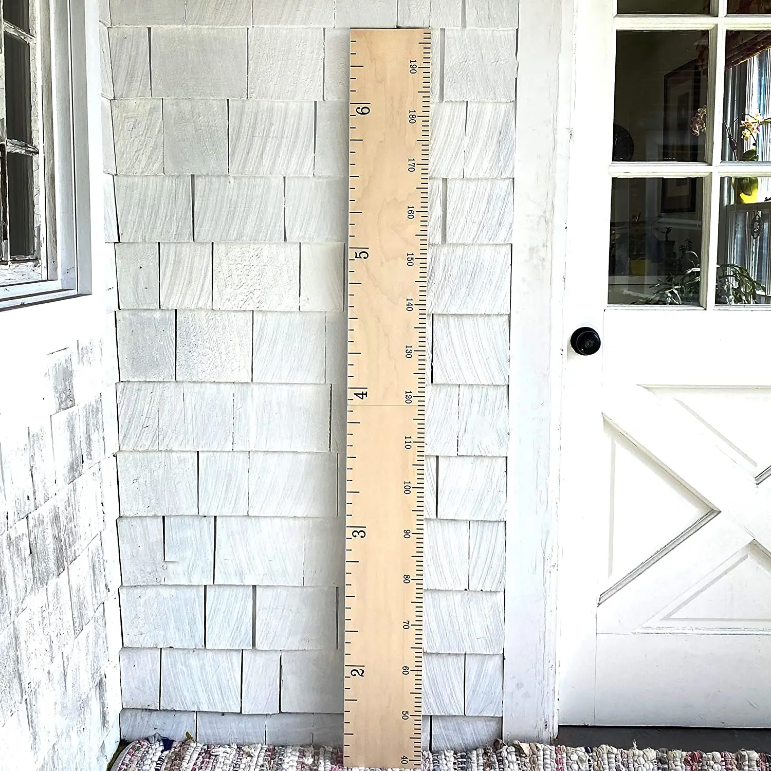 Wooden Ruler Growth Height Chart Ruler Natural Schoolhouse Ruler