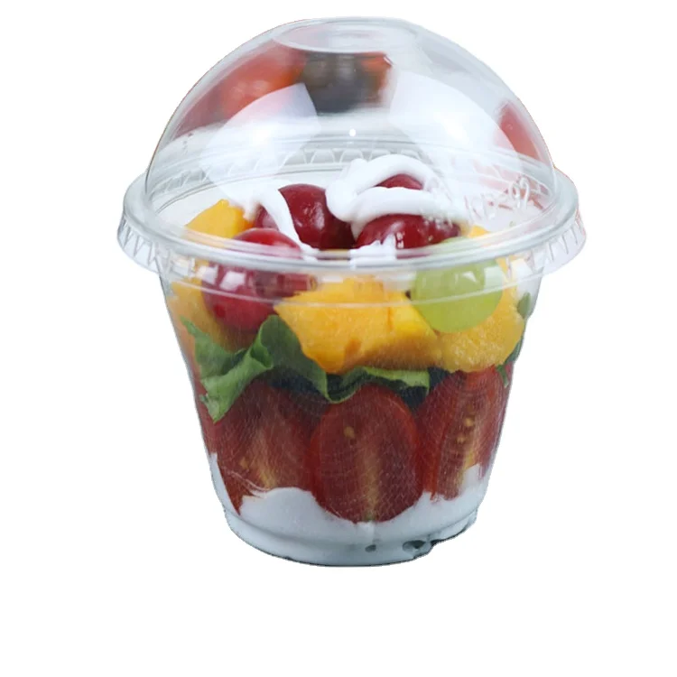 
95mmF/D Promotional Food Grade Hard Milkshake PET Plastic Injection Cups Lid 