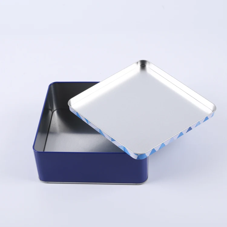 Custom printed tin box cookie biscuit gift metal tin box