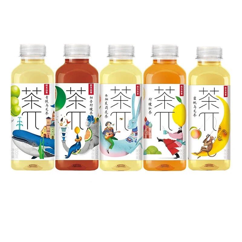 China Nongfu spring tea drink 500ml multi-flavored mixed grapefruit jasmine tea drinks