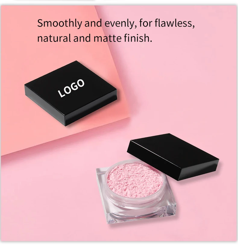 Cosmetic facial loose setting powder keep makeup all day waterproof matte shimmer face loose powder