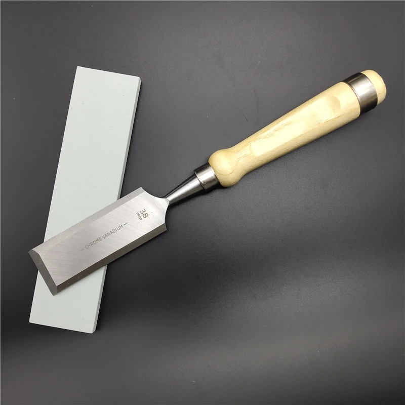 Набор резцов из хромованадиевой стали с деревянной ручкой для деревообработки