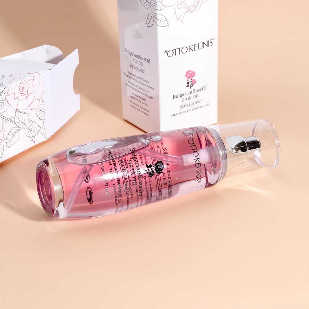 Wholesale Professional Salon Shop Daily Use Long Lasting Fragrance Detangling Easy Absorb Hair Oil Rose Oil