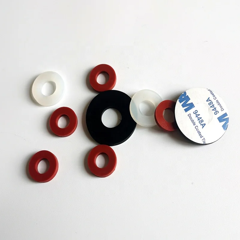 OEM ODM Rubber Round Flat Gasket Oring Rectangular Spacer Silicon Flat Washer Flange gaskets for screw shock absorbers