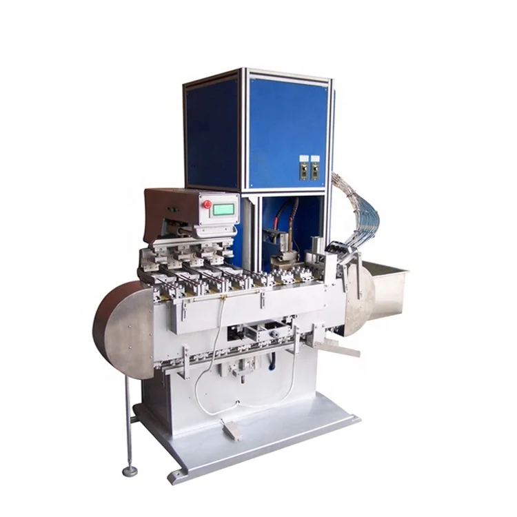 Automatic tampon 4 color PP PE plastic bottle caps pad printers printing machine