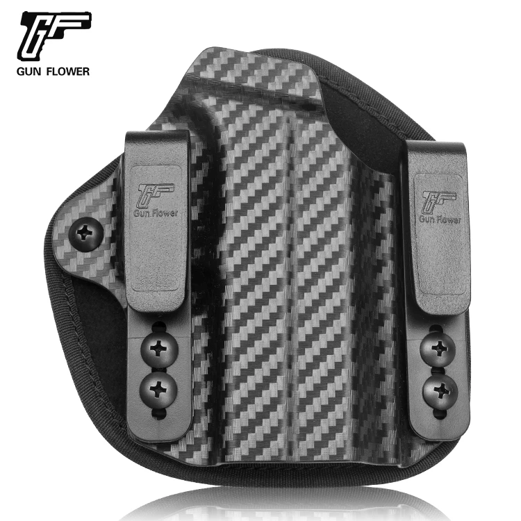 GUNFLOWER Universal Holster Carbon fiber Kydex + Neoprene Concealed Carry Gun Carrier