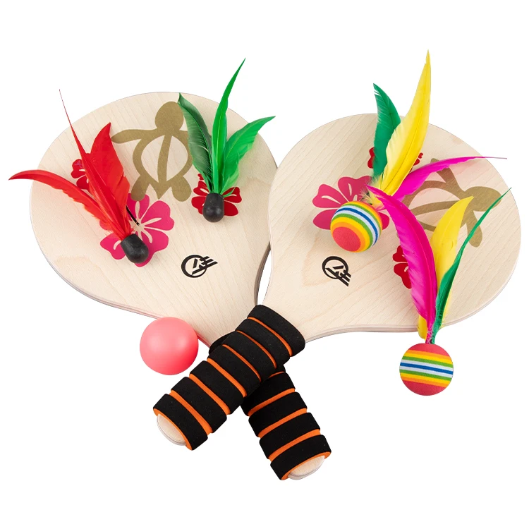 
Newly Designed Paddle Ball Fun Game with Carry Bag Indoor Outdoor Toy Play at the Beach Lawn or Backyard 