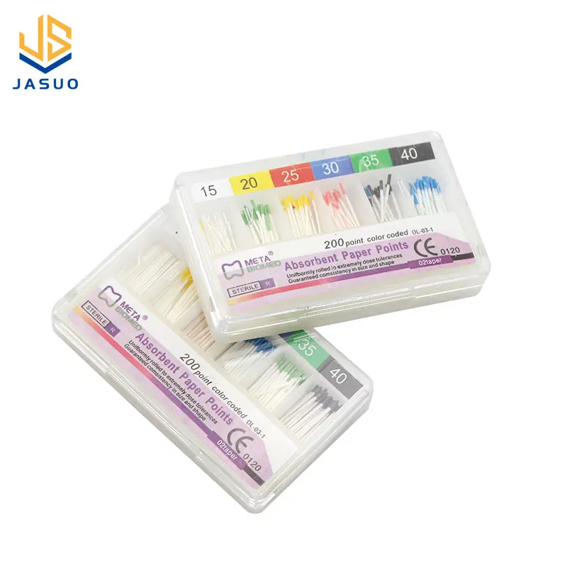 200pcs Dental Endodontic Gutta Percha Points Absorbent Paper Points