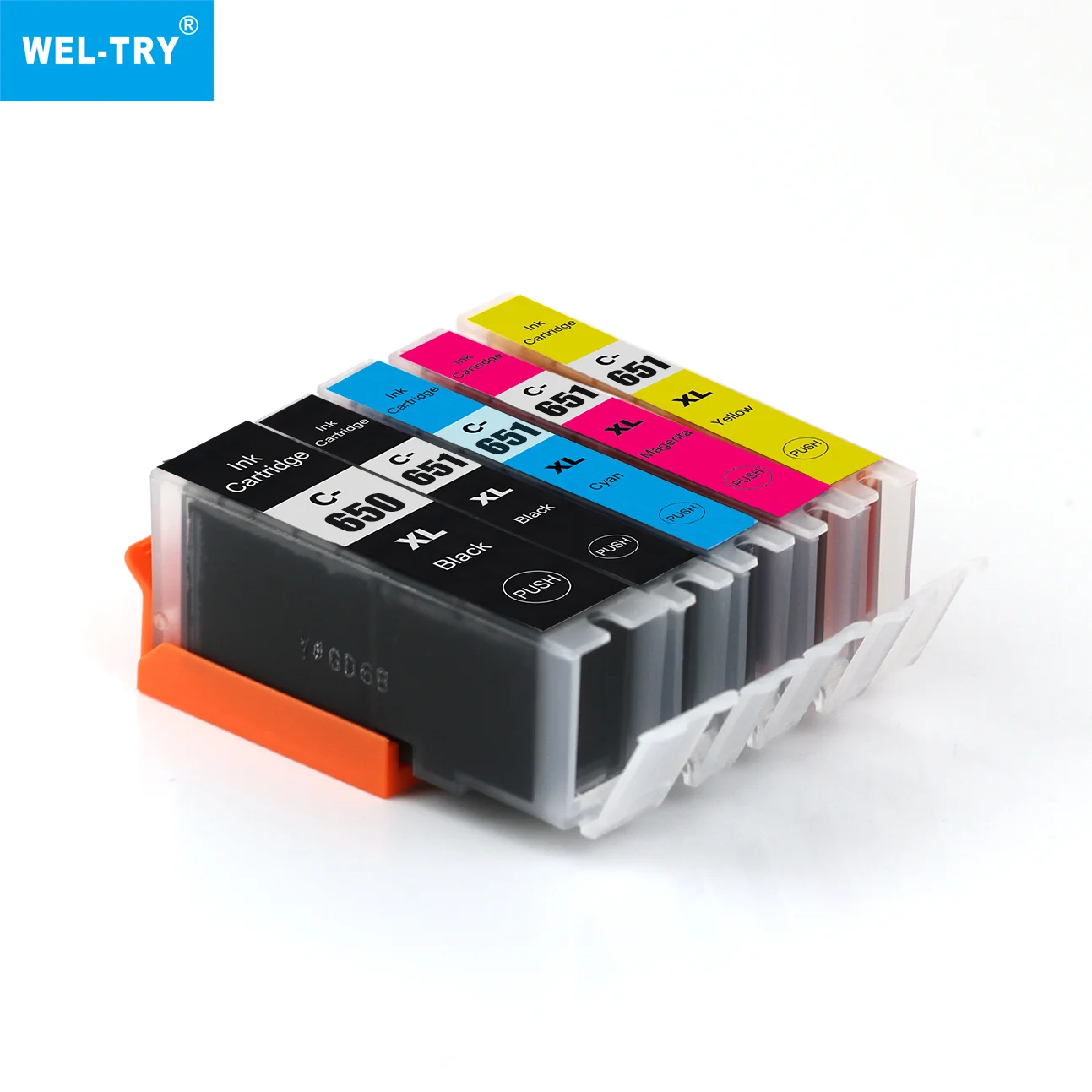 WEL-TRY PGI-650XL PGI650XL PGI650 CLI-651XL CLI651XL CLI651 Premium Compatible Printer Ink Cartridge for Canon PIXMA MG5560