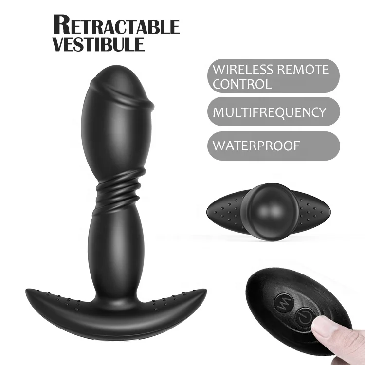 High Quality Remote Control Prostate Massager Vibrating Sex Toys Anal Butt Plug for Men Masturbating