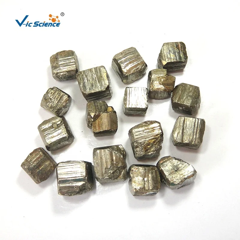 Кубические образцы высокой плотности фолы золото пиритовое сырье