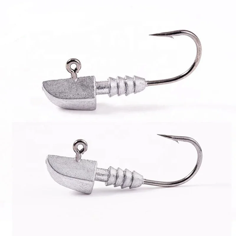HISTOLURE 10pcs Rockfish Hook 0.5g/0.8g/1g/1.2g/1.5g Jig Head Fishing Hooks use for Soft Lure Hook Worm Hook