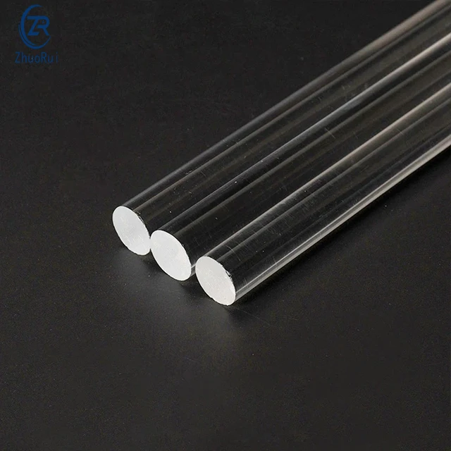 Custom Shape Casting Extrude Round Acrylic rods High clear acrylic Rods Clear transparent  pmma bar  acrylic Rod