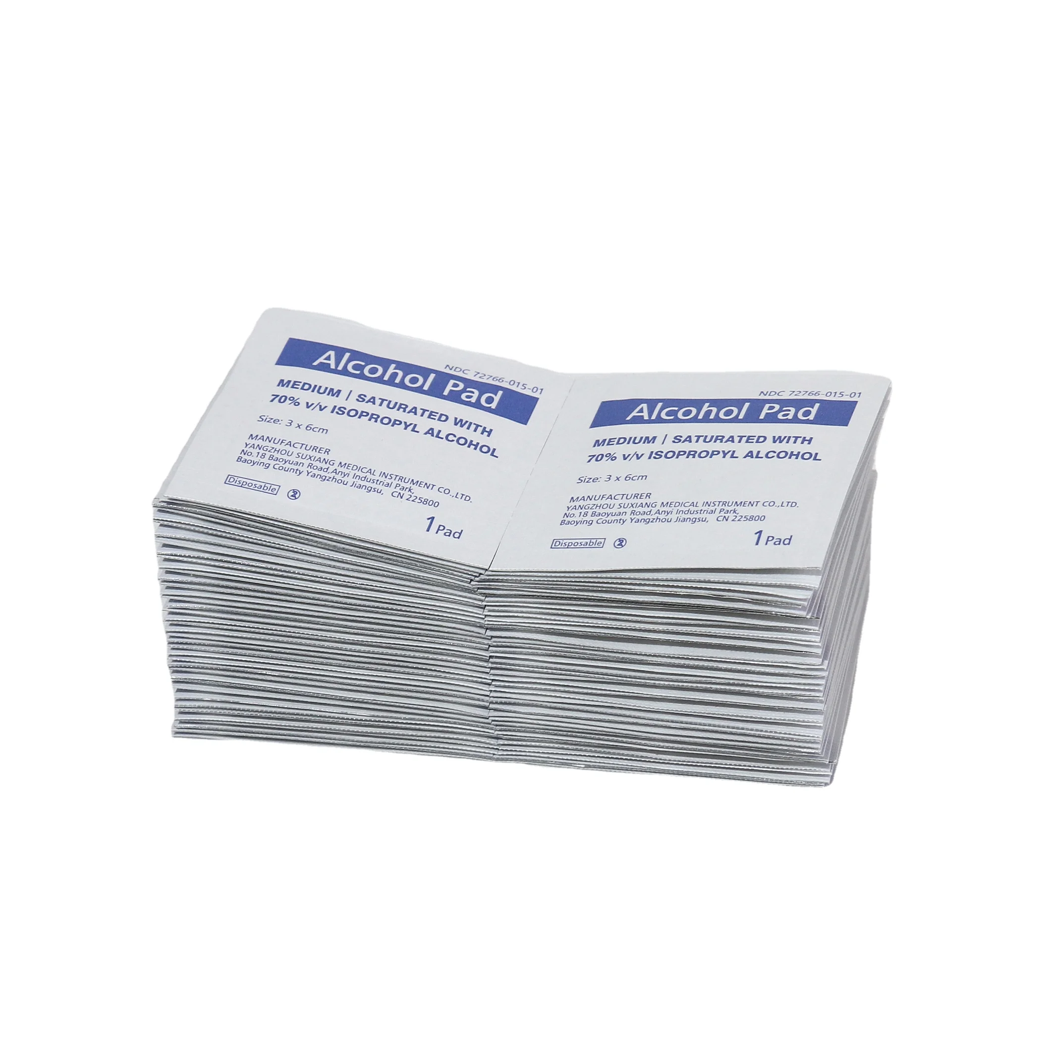 70% Isopropyl Non-woven  Wholesale Disposable Alcohol Prep Pad good price
