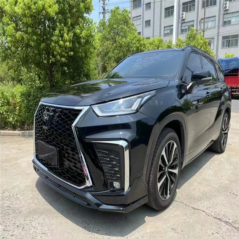 for Toyota Highlander 2021 2022 modified Lexus LX600 model Body kit with grille