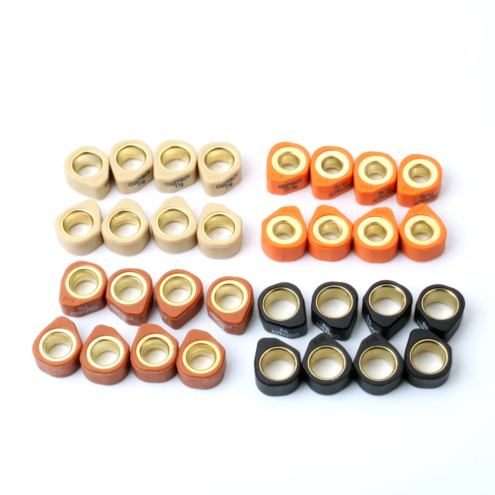 Scooter Downtown300 8pc Roller Set / Variator Weights 20x12mm For Downtown 300i K-XCT People GT200i GT300i