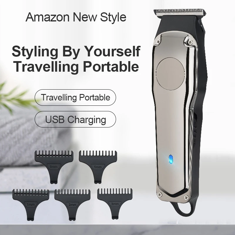 Metal Barber Shop Professional Brushless Motor Trimmer Waterproof Hair Clipper