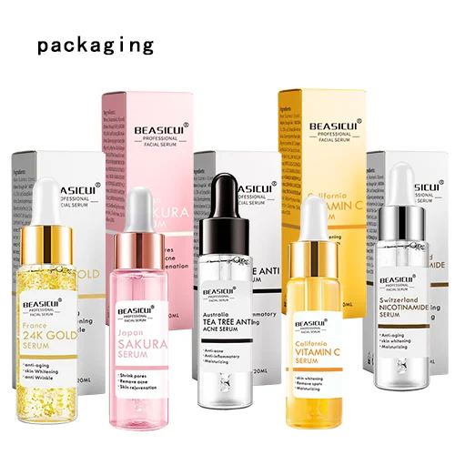 Private Label Vegan Bpa Free Paraben Free Hyaluronic Acid Face Care Enrich Vitamin E skin care serum