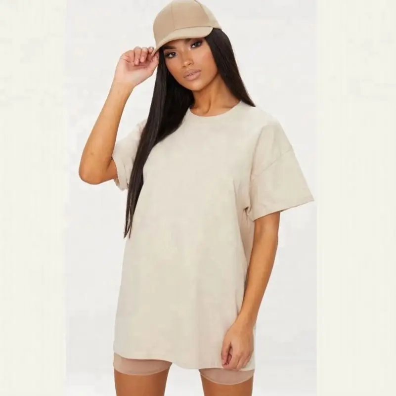 
Custom Apparel Oversized Boyfriend T Shirt Women Crew Neck Tee Shirts Blank Tall 