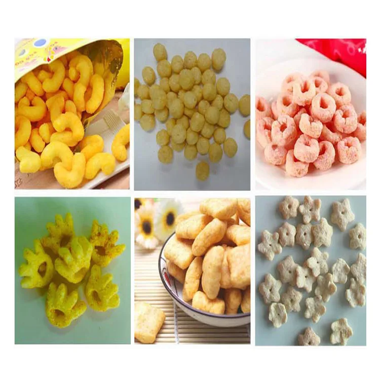 High quality at low price Chinese small puffed snack food making extruder machine