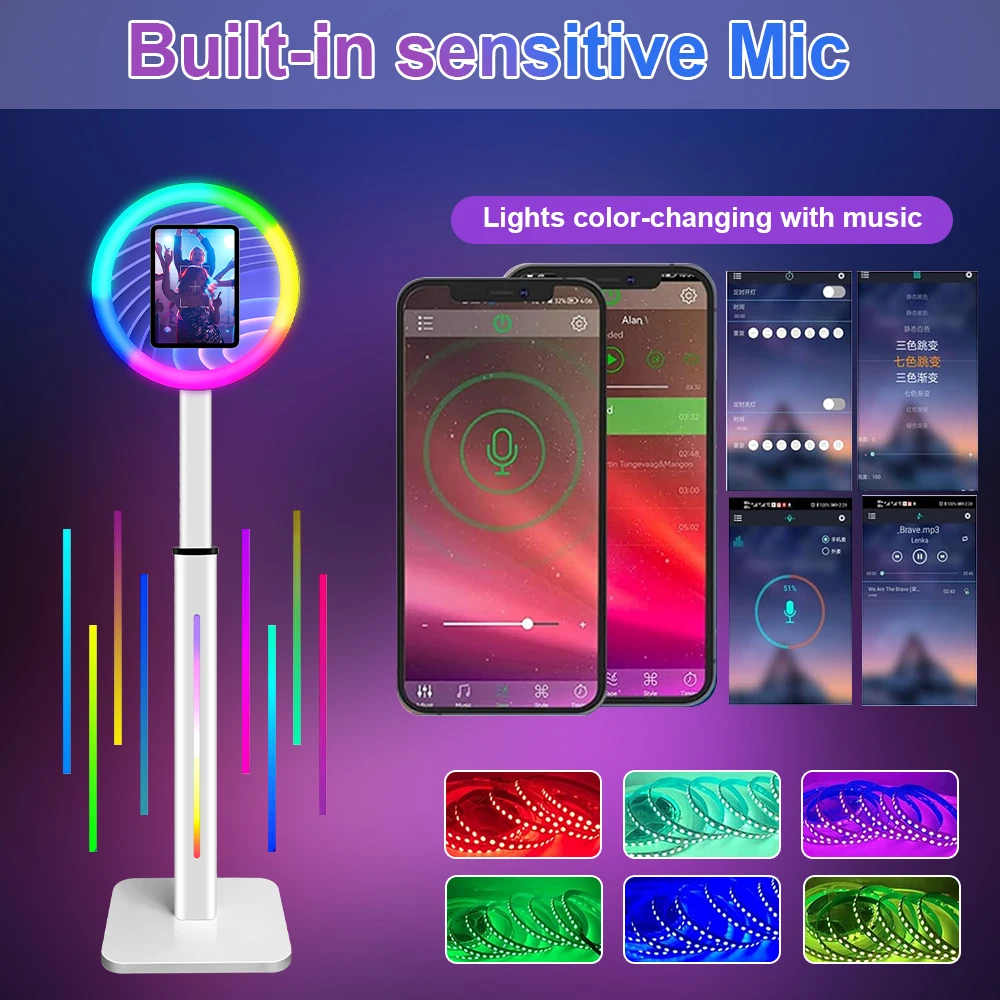 Portable Beauty DSLR Selfie Booth iPad Photobooth Photo Booth Machine for Wedding Party with APP Remote Control Photobooth