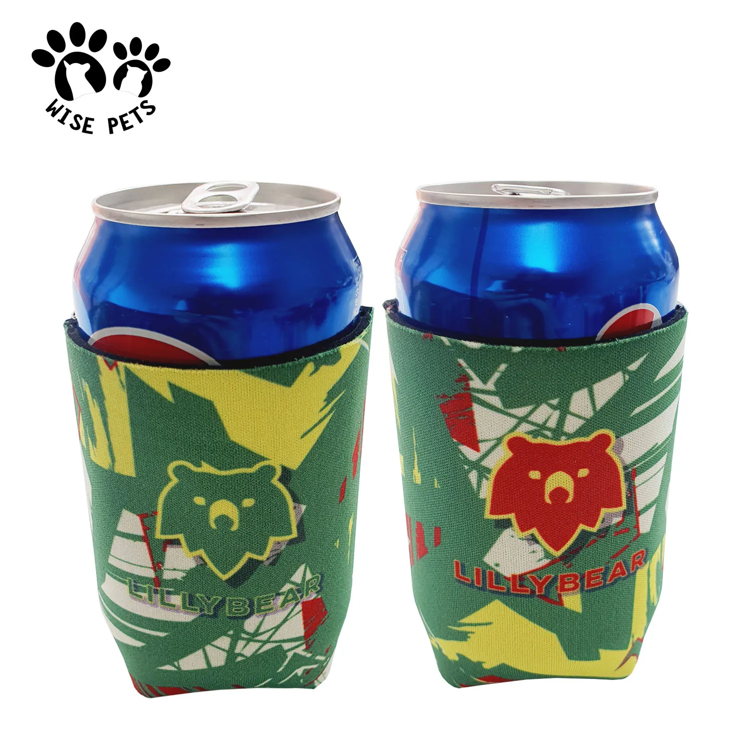 Customized Drink Sprite Can Sleeves Cooler Stubby Holder Waterproof Neoprene Insulated Water Bottle Sleeve For Wedding Party