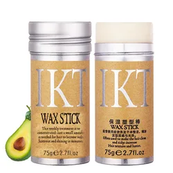 IKT Custom Logo Hair Wax Stick Long Lasting Styling Hair Edge Control Hair Wax Stick