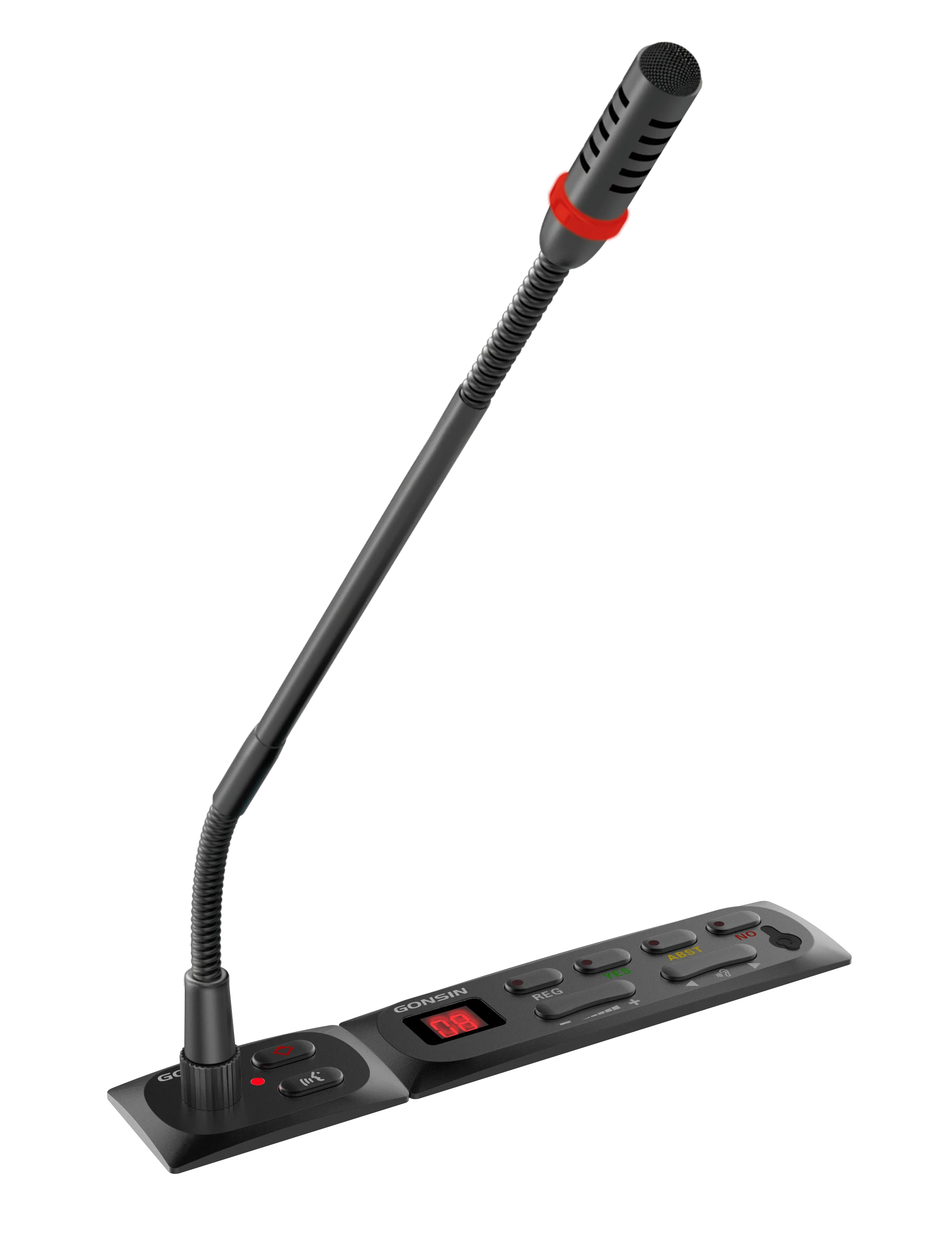 Wired Flush Mount Microphone Conference System For Conference Room With Dual 32 Channels Simultaneous Interpretation Equipment