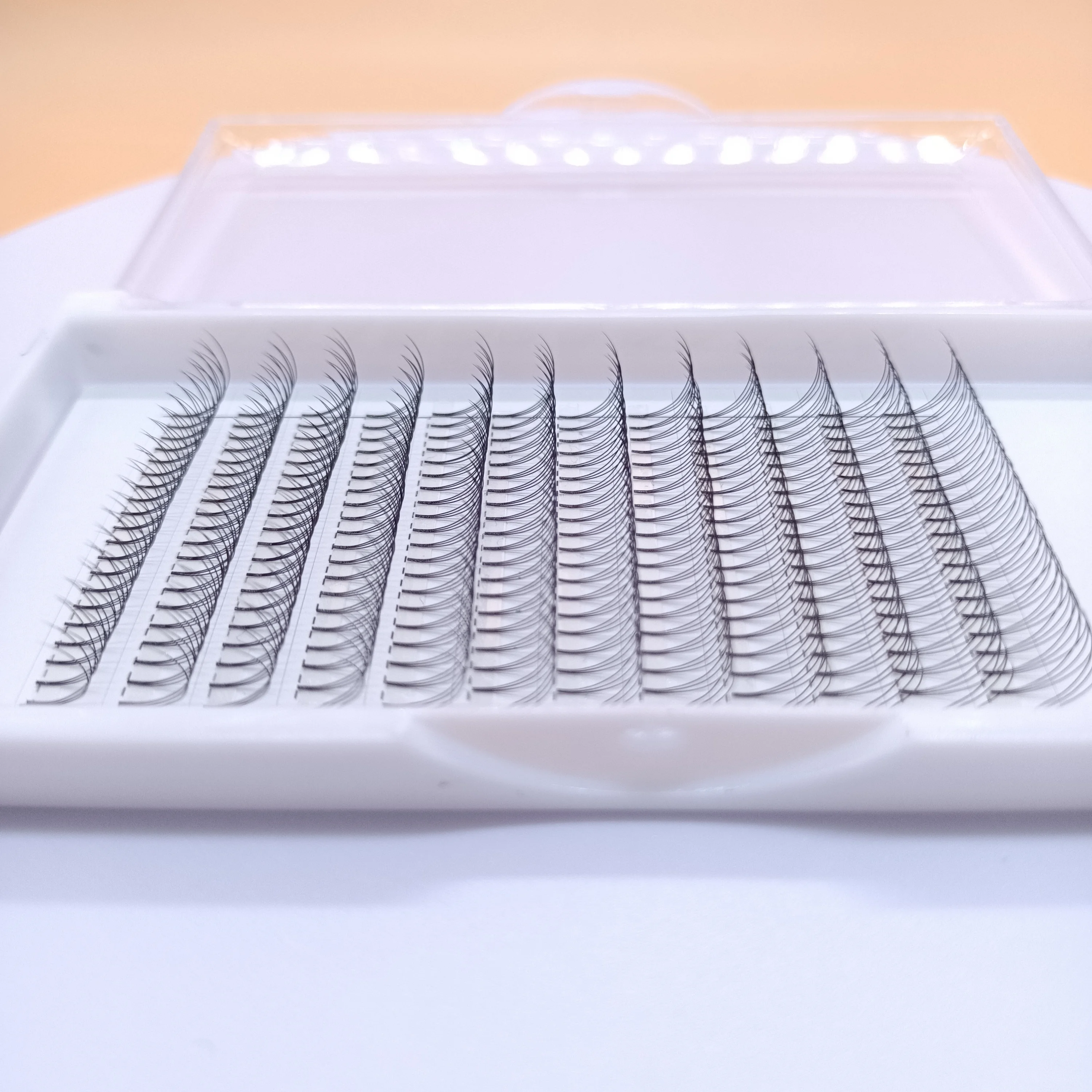 Корейские PBT волокна оптом private label готовые ресницы 0 10 мм 3d русские объемные