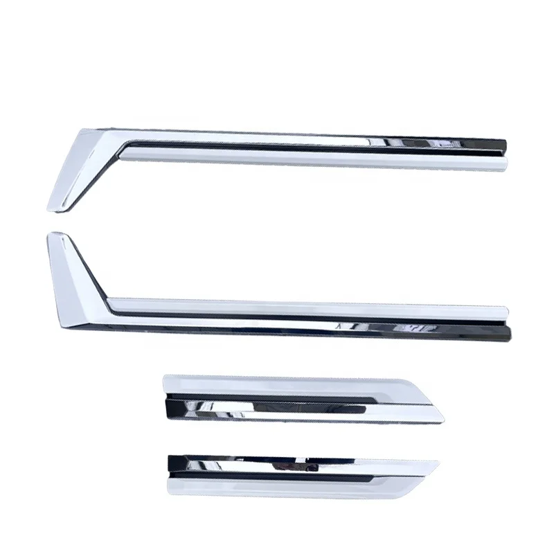 ABS Chrome + White  Black Body Door Side Molding Cover Trim 4pcs For Lexus LX600 2022-2024