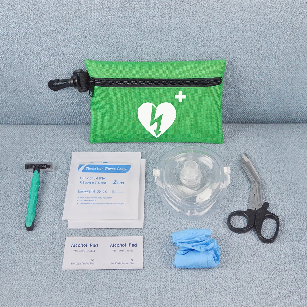 WAP-Health 3034 Portable Nylon Rescue Kit Mini CPR Bag AED First Aid Kit