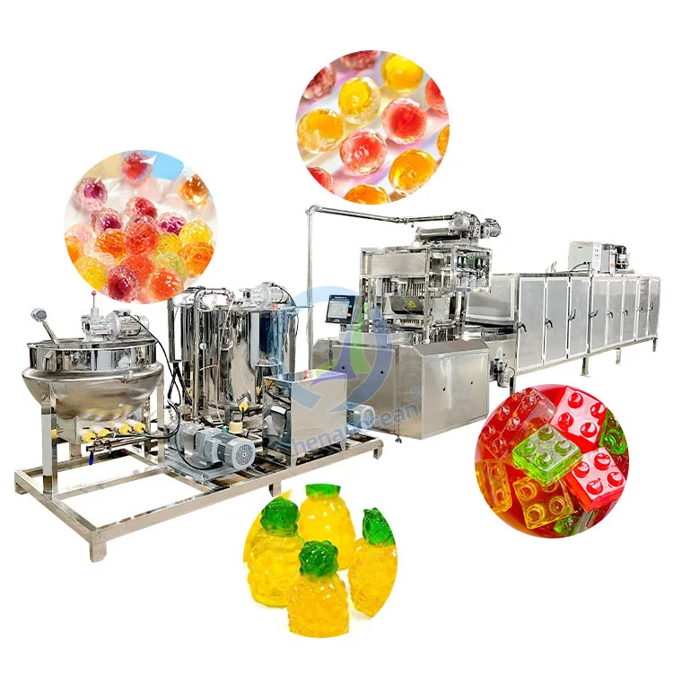 OCEAN Commercial Complete Process Chew Candied Hard 3D Soft Candy Shape Machine Gummy Make Equipment