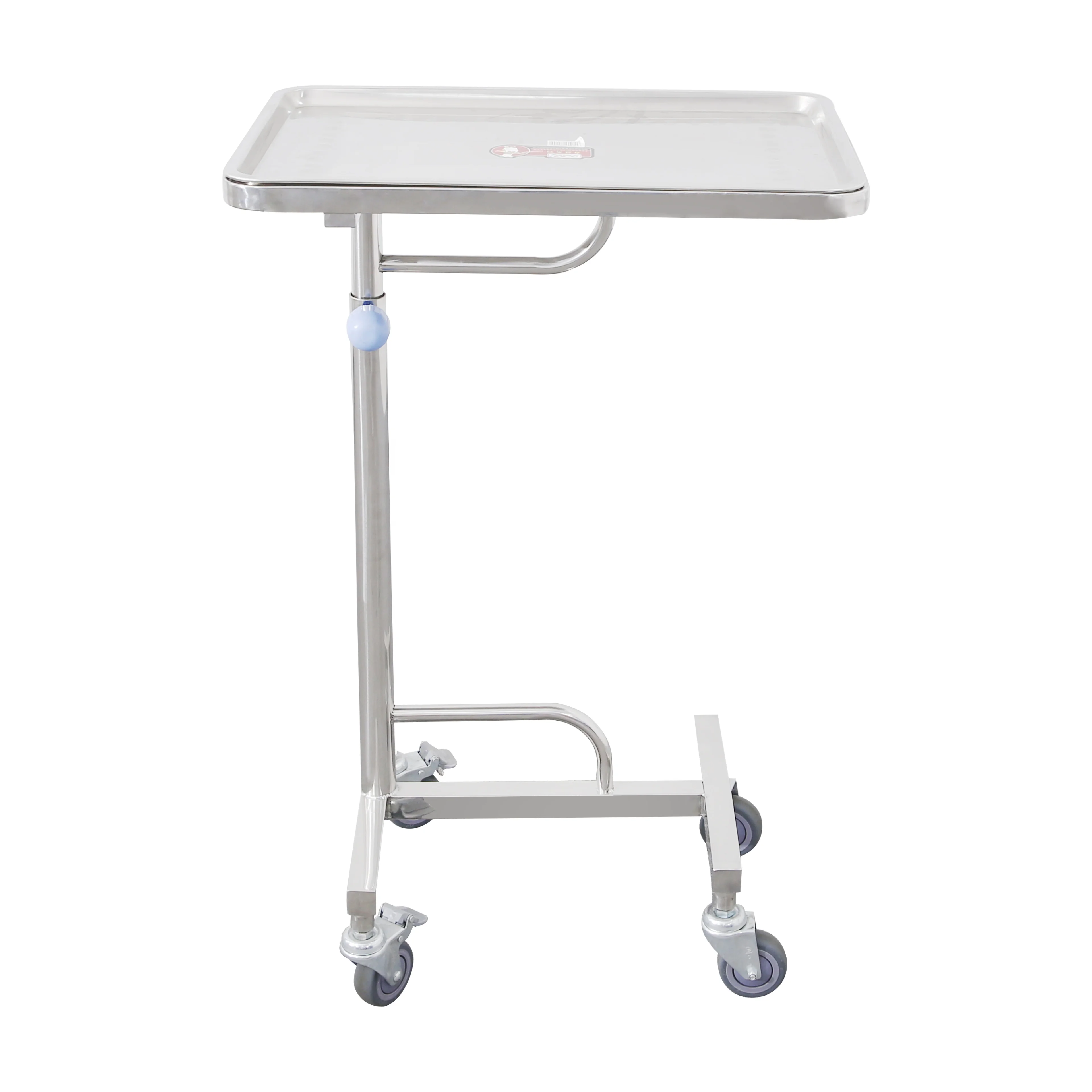 
High Quality Hospital Stainless Steel Theatre Trolley Mayo Table 