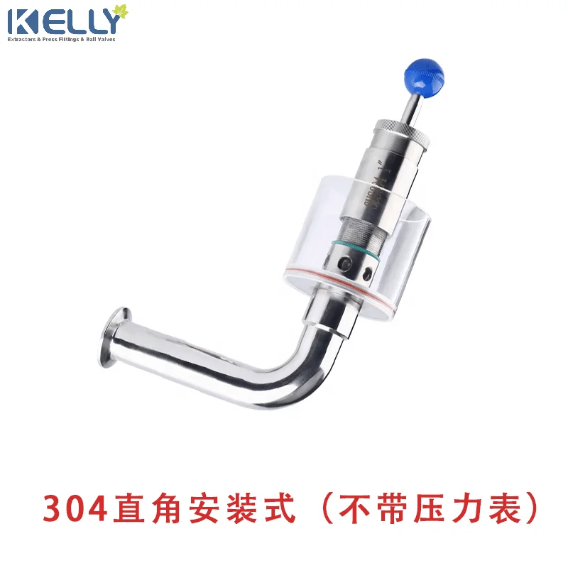 11/2inch Sanitary Tri Clamp Adjustable Tank Pressure Vacuum Relief Valve 304 Stainless Steel