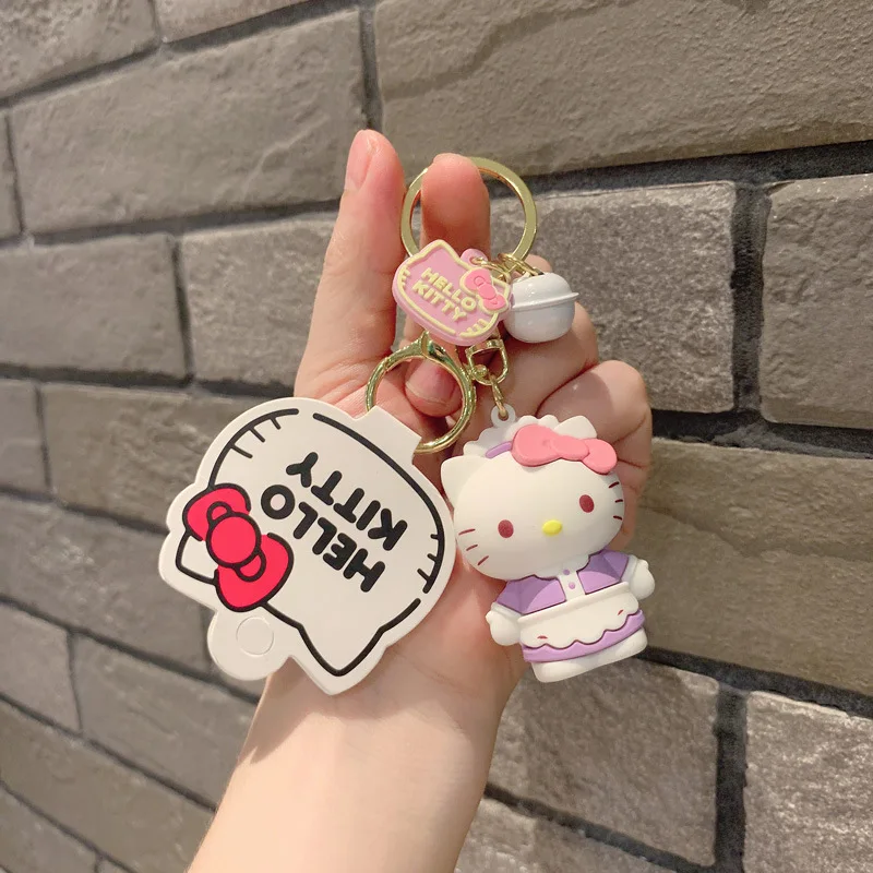 2024 High Quality Sanrio Hello Kitty Keychain Women Girl Bag Car Key chain under dollar Hello Kitty Accessories kawaii