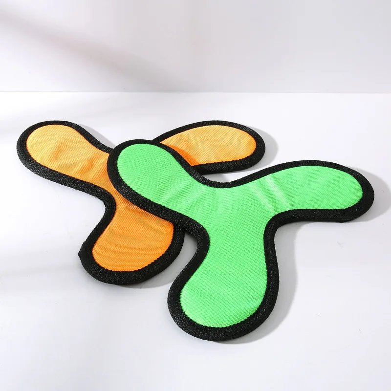 Pets Toys Dog Flying Disk Toy Outdoor Interactive Training Throw Game Bite Resistant Oxford Cloth Flying Disk Sports Toys