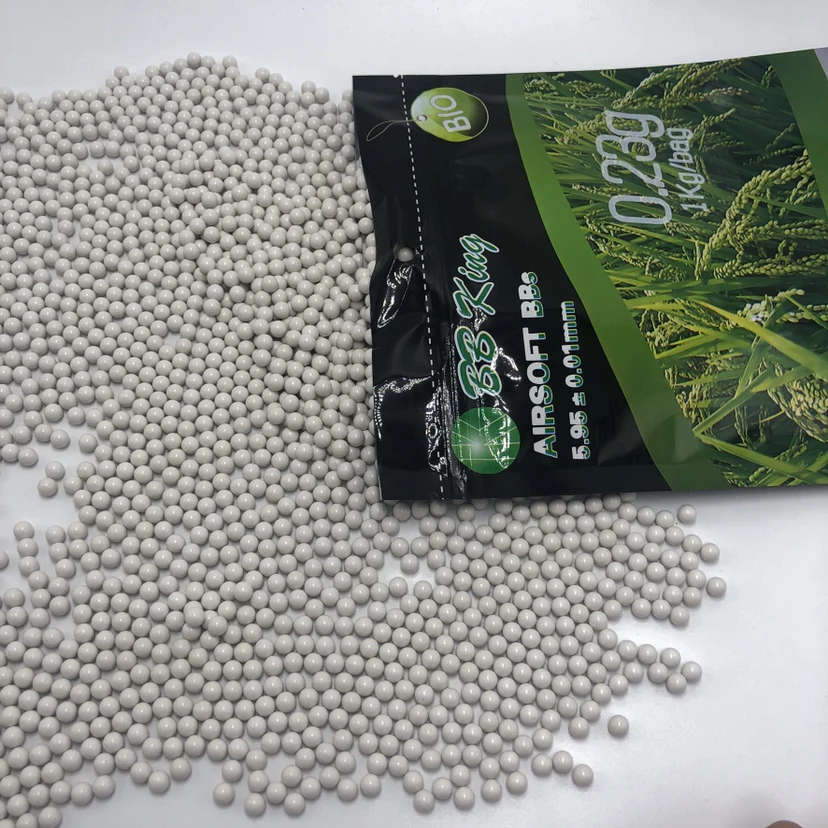 6mm PLASTIC BALLS AND AIR  SOFT BBS 0.23g   bio bb